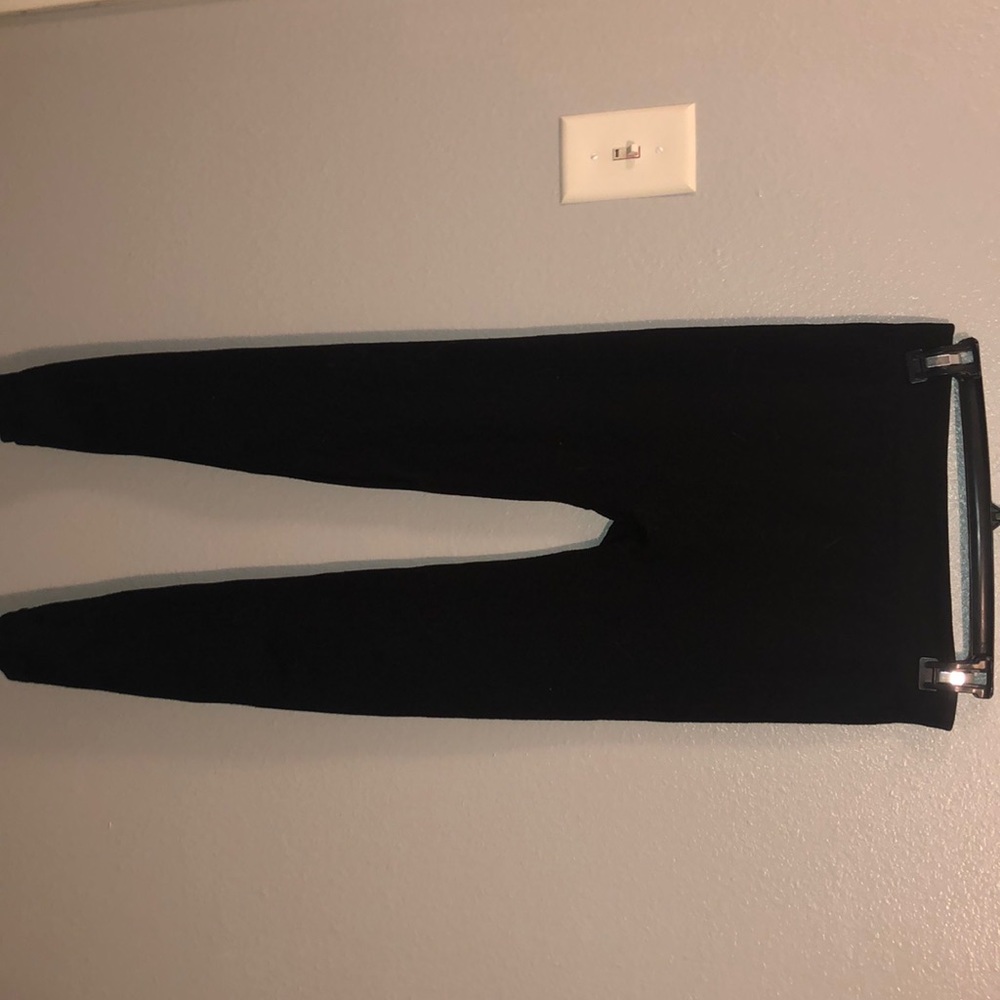 Black velvet like leggings